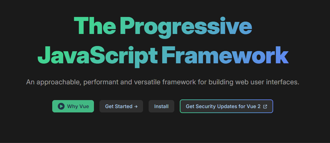 framework vue js